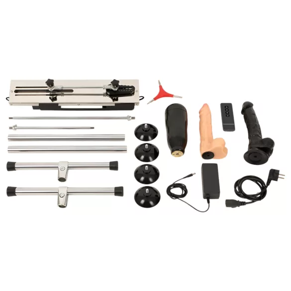 The Banger Fucking Machine - topelt seksimasin - 2 dildot ja 1 kunsttupp