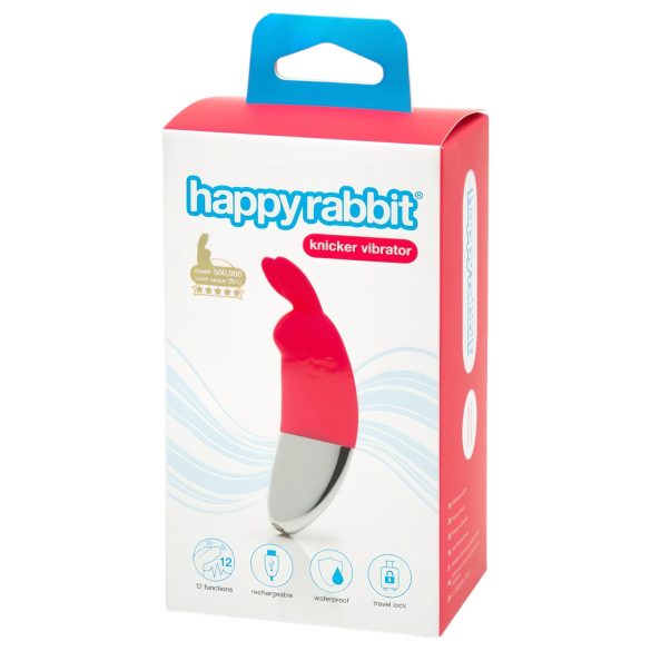 Happyrabbit Knicker - akulaetav kliitorivibraator (punane)
