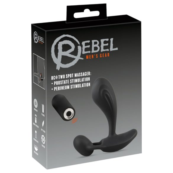 Rebel RC - 2in1 musta eesnäärmevibraator