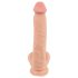 Naturelik dildо - nahkne, 25cm, naturaalne