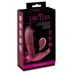   Javida RC - kliitori vibraator 3 funktsiooniga juhtmevaba punane