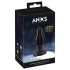 ANOS - ribastatud pehme anaaltapp - 5 cm (must)