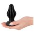 ANOS - ribastatud pehme anaaltapp - 5 cm (must)