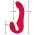 You2Toys Strapless - juhtmevaba, kinnitusvibraator (punane)