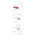 You2Toys Strapless - juhtmevaba, kinnitusvibraator (punane)