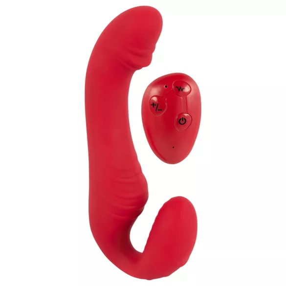 You2Toys - juhtmevaba strap-on vibraator - punane