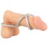 You2Toys - kolmekordne silikoonist peenise- ja munandirõngas (hõbe)