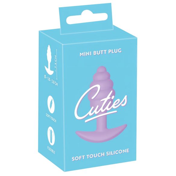 Cuties Mini lillas anaaltapp, silikoon, 2,8 cm