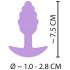 Cuties Mini lillas anaaltapp, silikoon, 2,8 cm