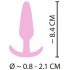 Cuties Mini Silikoonist Anaaltapp - roosa (2,1cm)