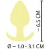 Mini Silikoonist Pepupunn - Kollane (3,1cm)