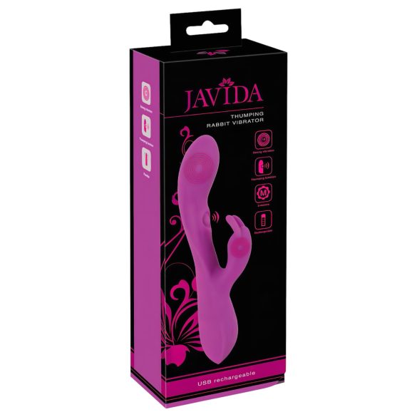 Javida Thumping Jänes - 3-mootoriline kliitorivibraator (lilla)