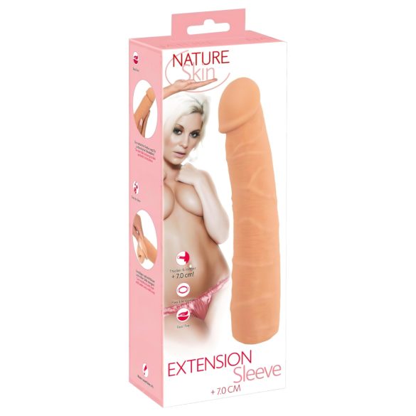 Nature Skin - peenisehülss pikendus ja paksus (24cm)