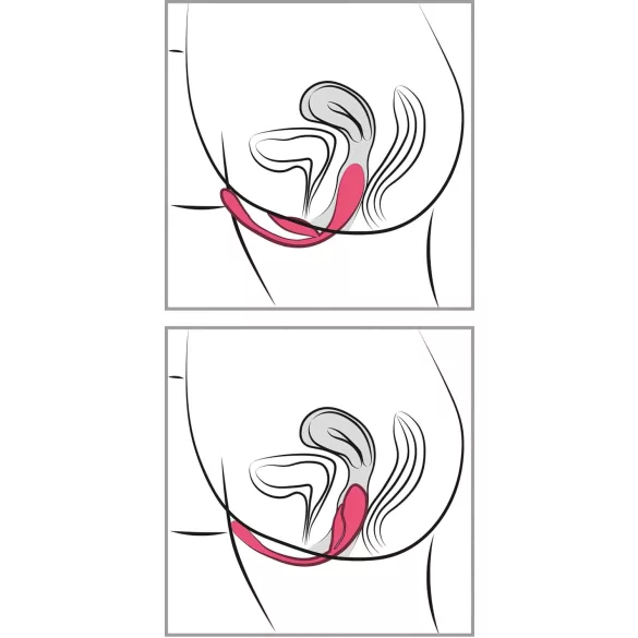SMILE - vibrotoode munakujuline - kaugjuhtimispuldiga - roosa