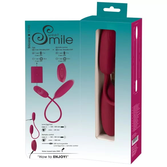 Smile Love Egg Duo - vibro muna - anaalseks ja masturbeerimine