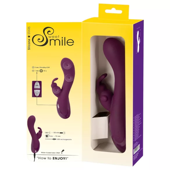 SMILE - akuga 3 mootoriga kliitorivibraator - lilla