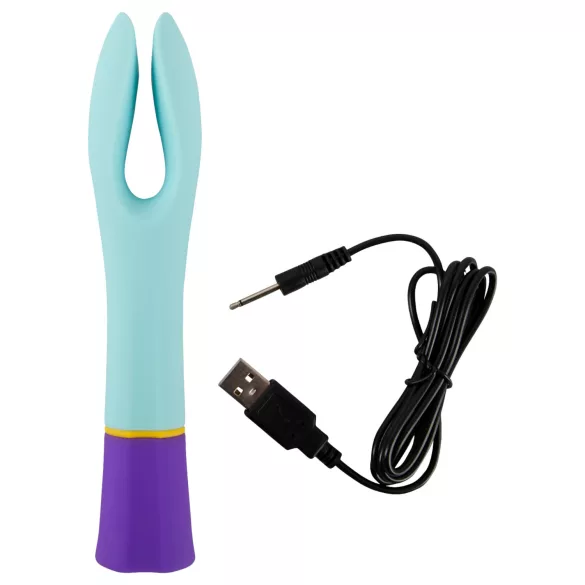 You2Toys - vibraator kahe mootoriga - akuga, veekindel, värviline