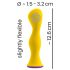 You2Toys rõõmus – akulaetav, veekindel anaalvibraator (kollane)