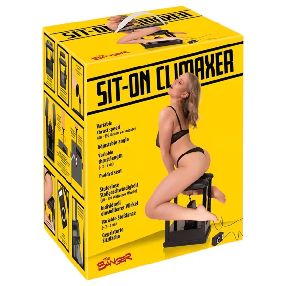 The Banger Sit-On-Climaxer - vooluvõrgu sekssimulaator (must)