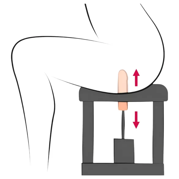 The Banger Sit-On-Climaxer - vooluvõrgu sekssimulaator (must)