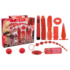 You2Toys - vibraatorikomplekt 9-osaline - punased roosid
