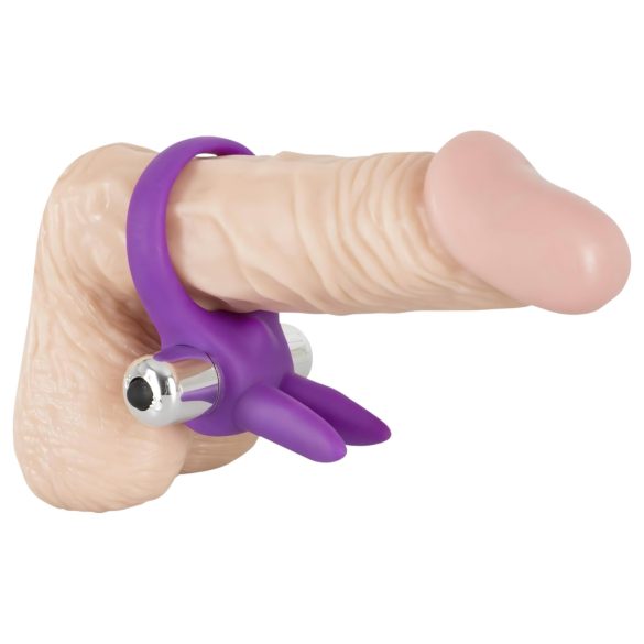 SMILE Rabbit - vibraatoriga peeniserõngas (lilla)