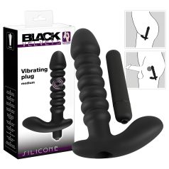 Black Velvets - vibreeriv dildo - sooneline - must, keskmine