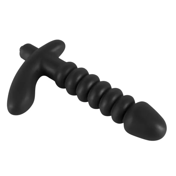 Black Velvets - vibreeriv dildo - sooneline - must, keskmine