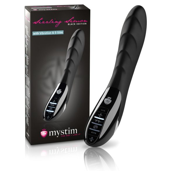 Mystim Sizzling Simon - elektriline stimuleerija vibraator (must)