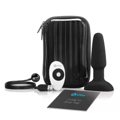 b-Vibe - pöörlev pärlitega anaalvibraator (must)
