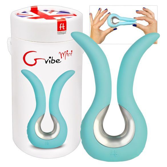 G-vibe Mini - USB-laadimisega silikoonvibraator (mündiroheline)