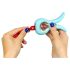 G-vibe Mini - USB-laadimisega silikoonvibraator (mündiroheline)