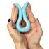 G-vibe Mini - USB-laadimisega silikoonvibraator (mündiroheline)