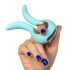 G-vibe Mini - USB-laadimisega silikoonvibraator (mündiroheline)