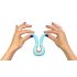 G-vibe Mini - USB-laadimisega silikoonvibraator (mündiroheline)