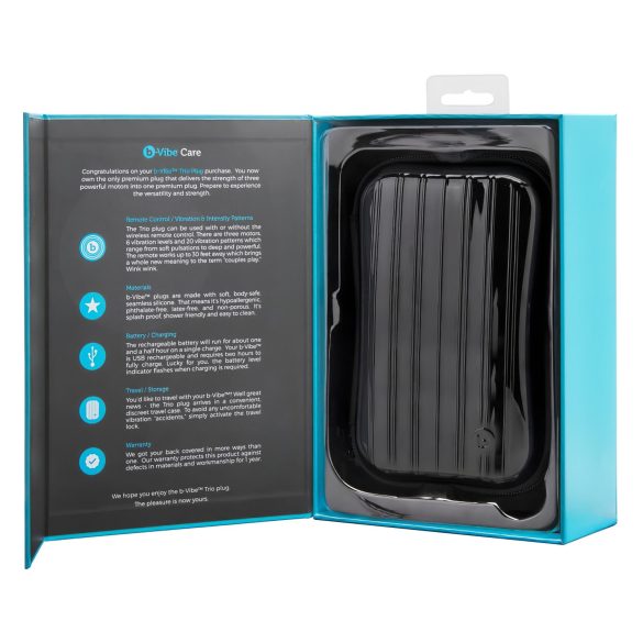 b-Vibe Novice - anaalvibraator algajatele - must