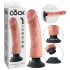 King Cock 9 iminapaga vibraator (23 cm) - naturaalne