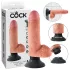 King Cock - dildovibraator iminapaga - 18 cm - naturaalne