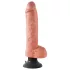 King Cock - dildo iminapaga ja vibratsiooniga - 25 cm naturaalne