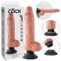 King Cock 25 cm iminapaga vibraator - naturaalne