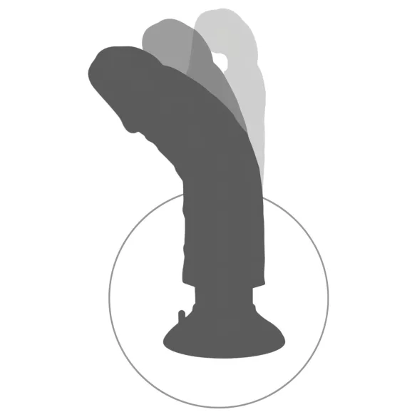 King Cock - dildo iminapaga ja vibratsiooniga - 25 cm naturaalne