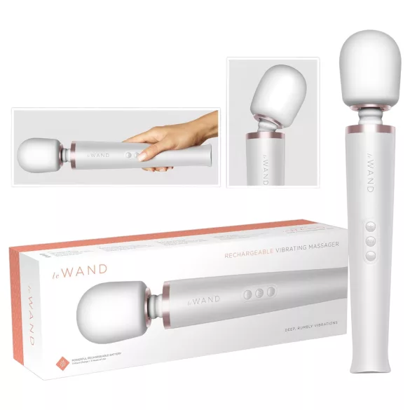 le Wand - aku vibraator-massaažiseade - valge
