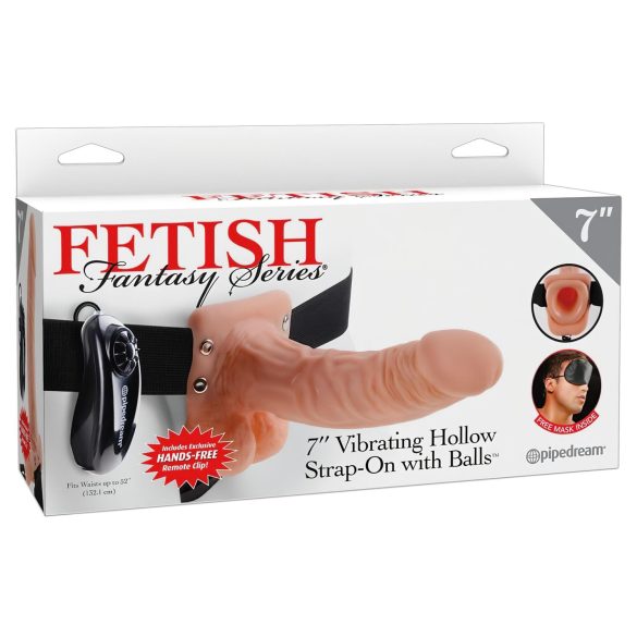 Fetiš Rihm-Dildo 7 - kinnitatav vibreeriv (naturaalne)
