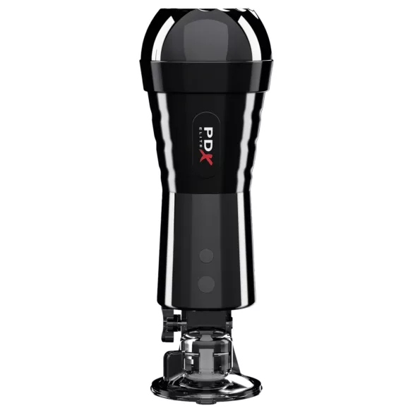 PDX Cock Compressor - vaakumiga vibreeriv masturbaator - must