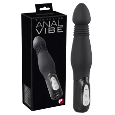 You2Toys - anaalseks vibraator - tõukav funktsioon - must