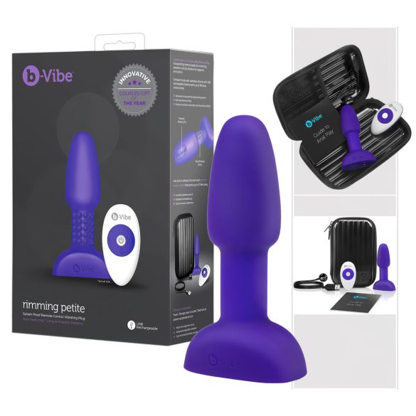 b-Vibe pöörlev pärlivibraator (lilla)