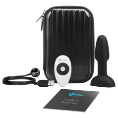   b-Vibe Rimming - pöörlev pärlitega anaalseks vibraator - must
