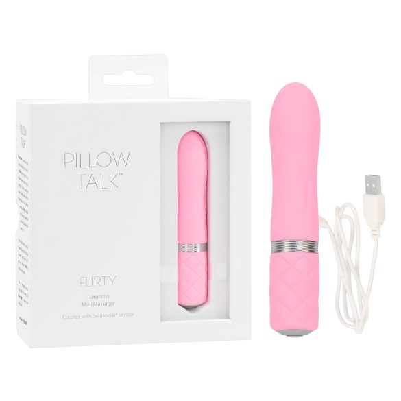 Pillow Talk Flirty - juhtmevaba vibreeriv massaažiseade (roosa)