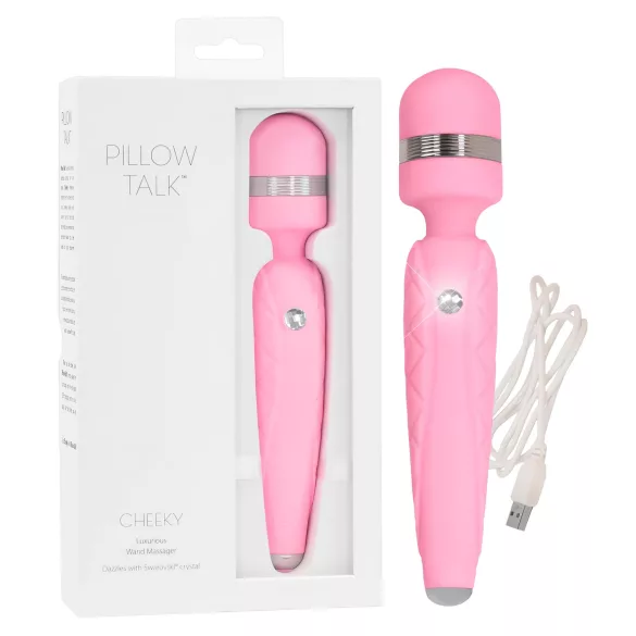 Pillow Talk Cheeky Wand - akuga masseeriv vibraator (roosa)