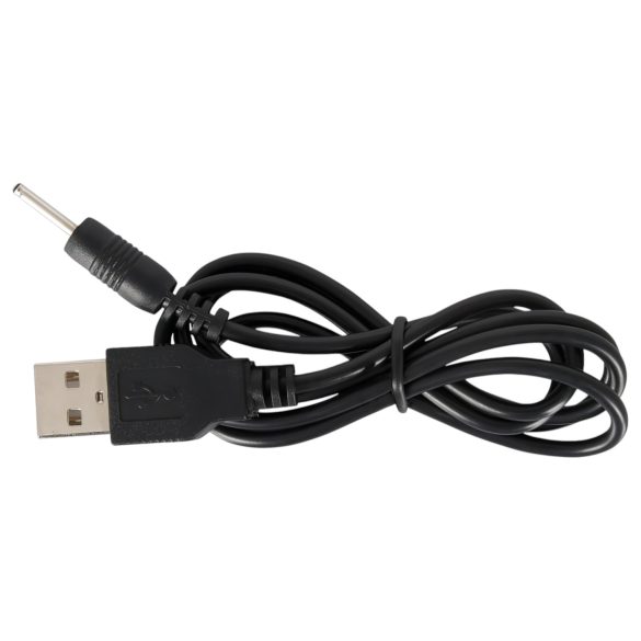 Black Velvet - akuga 5-helmeline anaalvibraator (must)